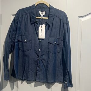 Highline Women's Blue Button Down Shirt